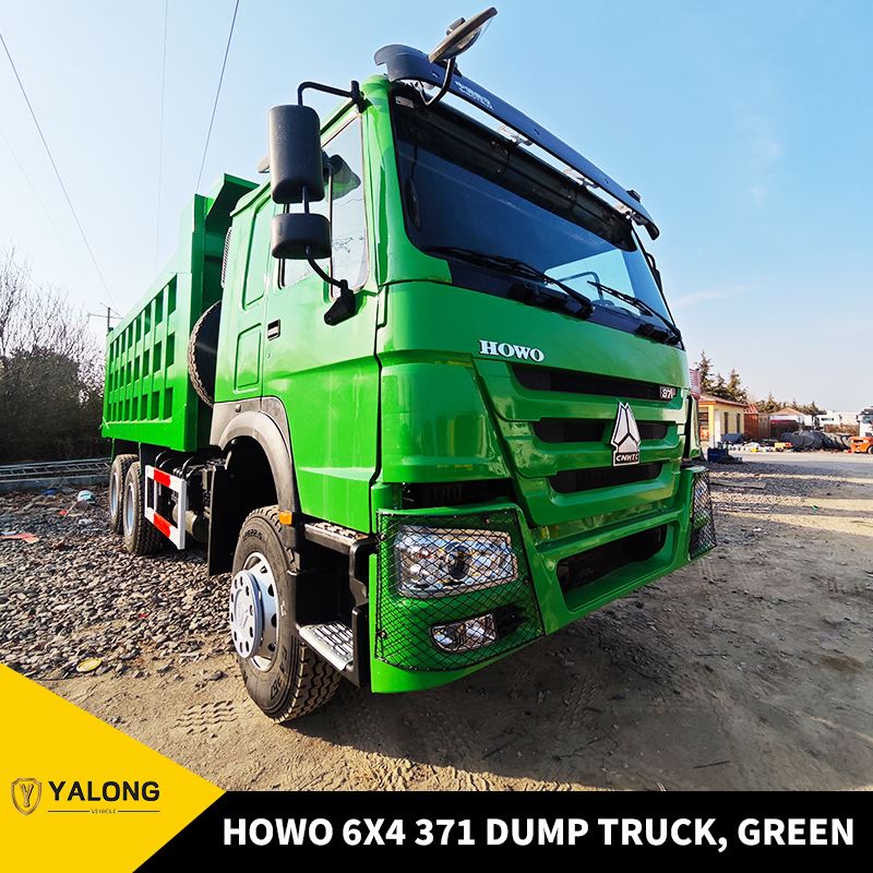 Howo 6x4 371 Dump Truck, Green