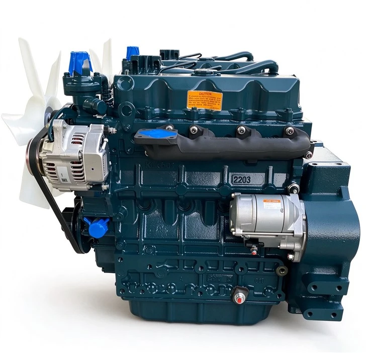 Kubota V2203 4-Cylinder Water Cooled Diesel Complete Engine