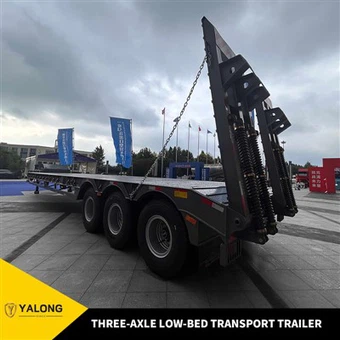 Three-axle Low-bed Transport Trailer